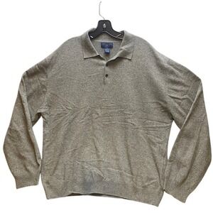 Joseph & Lyman Sweater Adult Extra Large Gray Cashmere Preppy Academica‎ Mens